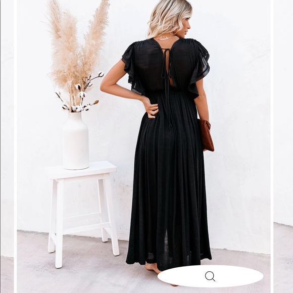NWT Vici black sold out maxi dress size small - Picture 2 of 3